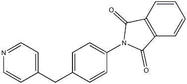 2-[4-(4-pyridinylmethyl)phenyl]-1H-isoindole-1,3(2H)-dione Struktur