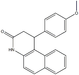 1-(4-methoxyphenyl)-1,4-dihydrobenzo[f]quinolin-3(2H)-one Struktur