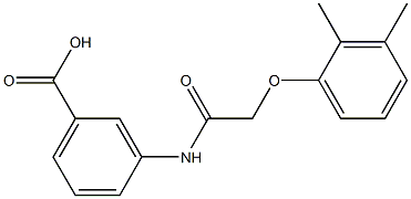 3-{[(2,3-dimethylphenoxy)acetyl]amino}benzoic acid Struktur