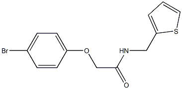 2-(4-bromophenoxy)-N-(thien-2-ylmethyl)acetamide Struktur