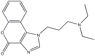 1-[3-(diethylamino)propyl]chromeno[3,4-d]imidazol-4(1H)-one Struktur