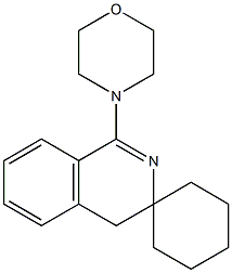 1-(4-morpholinyl)-3,4-dihydrospiro(isoquinoline-3,1'-cyclohexane) Struktur