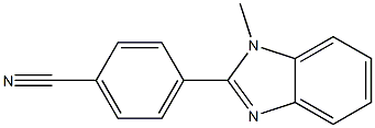 4-(1-methyl-1H-benzimidazol-2-yl)benzonitrile Struktur