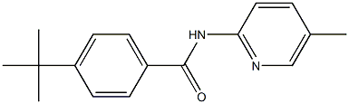 4-tert-butyl-N-(5-methyl-2-pyridinyl)benzamide Struktur