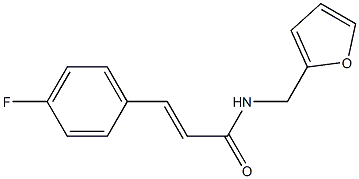 3-(4-fluorophenyl)-N-(2-furylmethyl)acrylamide Struktur