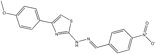 4-nitrobenzaldehyde [4-(4-methoxyphenyl)-1,3-thiazol-2-yl]hydrazone Struktur