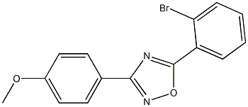 4-[5-(2-bromophenyl)-1,2,4-oxadiazol-3-yl]phenyl methyl ether Struktur