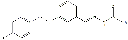 3-[(4-chlorobenzyl)oxy]benzaldehyde semicarbazone Struktur