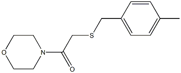 4-methylbenzyl 2-(4-morpholinyl)-2-oxoethyl sulfide Struktur