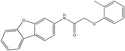 N-dibenzo[b,d]furan-3-yl-2-(2-methylphenoxy)acetamide Struktur