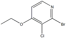 2-bromo-3-chloropyridin-4-yl ethyl ether Struktur