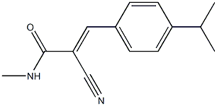 2-cyano-3-(4-isopropylphenyl)-N-methylacrylamide Struktur