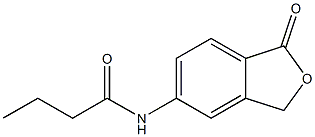 N-(1-oxo-1,3-dihydro-2-benzofuran-5-yl)butanamide Struktur