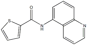 N-(5-quinolinyl)-2-thiophenecarboxamide Struktur