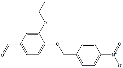 3-(ethyloxy)-4-(((4-(nitro)phenyl)methyl)oxy)benzaldehyde Struktur