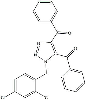 [5-benzoyl-1-(2,4-dichlorobenzyl)-1H-1,2,3-triazol-4-yl](phenyl)methanone Struktur