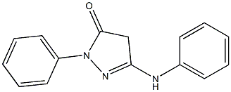 5-anilino-2-phenyl-2,4-dihydro-3H-pyrazol-3-one Struktur