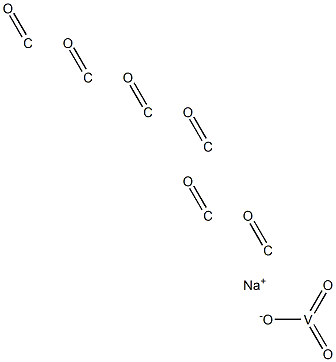 Sodium hexacarbonyl vanadate Struktur