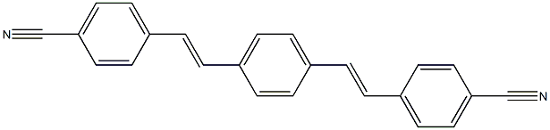 1,4-Bis(p-cyanostyryl)benzene Struktur