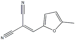 2-[(5-methyl-2-furyl)methylene]malononitrile Struktur