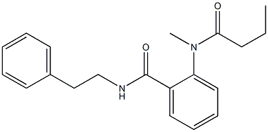 2-[butyryl(methyl)amino]-N-phenethylbenzamide Struktur