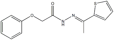 2-phenoxy-N'-[(E)-1-(2-thienyl)ethylidene]acetohydrazide Struktur