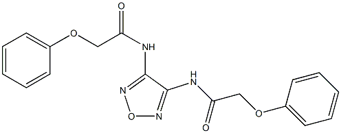 2-phenoxy-N-{4-[(2-phenoxyacetyl)amino]-1,2,5-oxadiazol-3-yl}acetamide Struktur