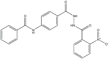 N-(4-{[2-(2-nitrobenzoyl)hydrazino]carbonyl}phenyl)benzamide Struktur