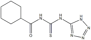 N-(cyclohexylcarbonyl)-N'-(1H-1,2,3,4-tetraazol-5-yl)thiourea Struktur