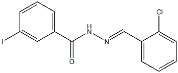 N'-[(E)-(2-chlorophenyl)methylidene]-3-iodobenzohydrazide Struktur