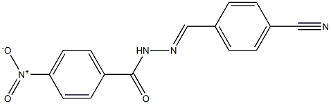 N'-[(E)-(4-cyanophenyl)methylidene]-4-nitrobenzohydrazide Struktur