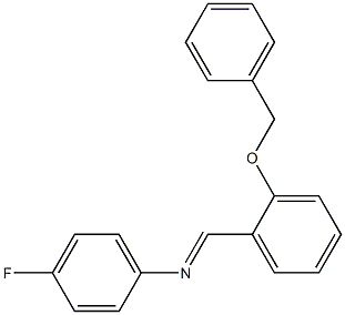 N-{(E)-[2-(benzyloxy)phenyl]methylidene}-N-(4-fluorophenyl)amine Struktur