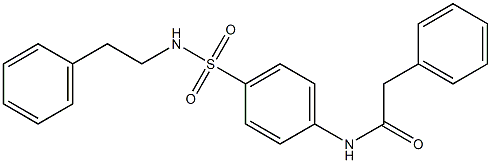 N-{4-[(phenethylamino)sulfonyl]phenyl}-2-phenylacetamide Struktur