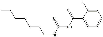 N-heptyl-N'-(2-iodobenzoyl)thiourea Struktur