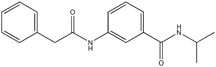 N-isopropyl-3-[(2-phenylacetyl)amino]benzamide Struktur