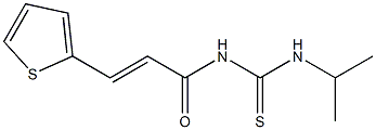 N-isopropyl-N'-[(E)-3-(2-thienyl)-2-propenoyl]thiourea Struktur