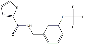 N-[3-(trifluoromethoxy)benzyl]-2-thiophenecarboxamide Struktur