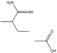 2-methylbutanamidine acetic acid Struktur