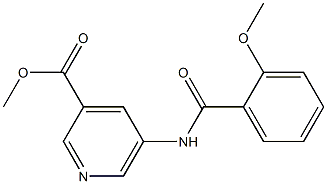 Methyl 5-(2-methoxybenzamido)pyridine-3-carboxylate ,98% Struktur