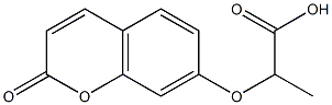 2-(2-Oxo-2H-chromen-7-yloxy)propionic acid ,95% Struktur