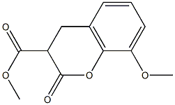 Methyl 3,4-dihydro-8-methoxy-2-oxo-2H-chromene-3-carboxylate ,97% Struktur