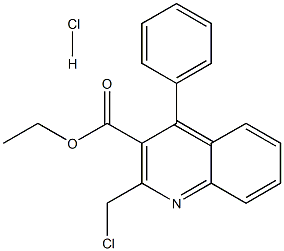 Ethyl 2-(chloromethyl)-4-phenylquinoline-3-carboxylate hydrochloride ,97% Struktur