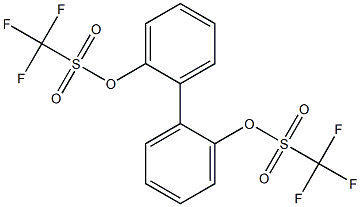 2,2'-Bis(trifluoromethanesulfonyloxy)-1,1'-biphenyl, 99% (1,1'-Biphenol bistriflate) Struktur