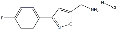 {[3-(4-fluorophenyl)isoxazol-5-yl]methyl}amine hydrochloride Struktur