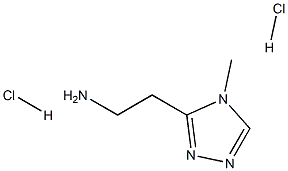 2-(4-methyl-4H-1,2,4-triazol-3-yl)ethanamine dihydrochloride Struktur