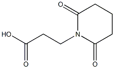 3-(2,6-dioxopiperidin-1-yl)propanoic acid Struktur