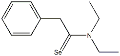 N,N-Diethylbenzeneethaneselenoamide Struktur