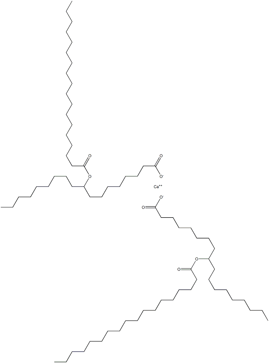 Bis(9-stearoyloxystearic acid)calcium salt Struktur