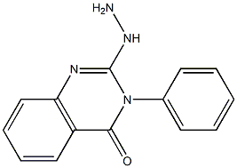 2-Hydrazino-3-phenylquinazolin-4(3H)-one Struktur