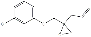 3-Chlorophenyl 2-allylglycidyl ether Struktur